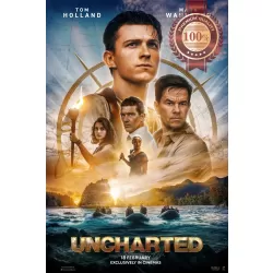 UNCHARTED 2022 MAIN ORIGINAL OFFICIAL CINEMA MOVIE FILM PRINT PREMIUM POSTER