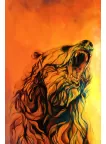 BEAR ARTWORK POWERFUL ANIMAL PAINTING HOME DECOR ART PRINT PREMIUM POSTER