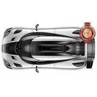 KOENIGSEGG AGERA TOP WHITE SPORTS SUPER DREAM CAR PHOTO PRINT PREMIUM POSTER