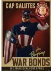 CAP SALUTES YOU WAR CAPTAIN AMERICA RETRO WALL ART PRINT - PREMIUM POSTER CAP SALUTES YOU WAR CAPTAIN AMERICA RETRO WALL ART PRINT - PREMIUM POSTER
