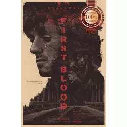 RAMBO FIRST BLOOD NEW ART 1982 OFFICIAL ORIGINAL CINEMA MOVIE PRINT PREMIUM POSTER