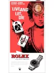LIVE AND LET DIE ROLEX 73 JAMES BOND ORIGINAL CINEMA MOVIE PRINT PREMIUM POSTER LIVE AND LET DIE ROLEX 73 JAMES BOND ORIGINAL CINEMA MOVIE PRINT PREMIUM POSTER