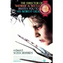 EDWARD SCISSORHANDS 1990 90s SCISSOR HANDS CINEMA FILM MOVIE PRINT PREMIUM POSTER