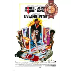 LIVE AND LET DIE 007 JAMES BOND ORIGINAL 70s CINEMA ART PRINT PREMIUM POSTER