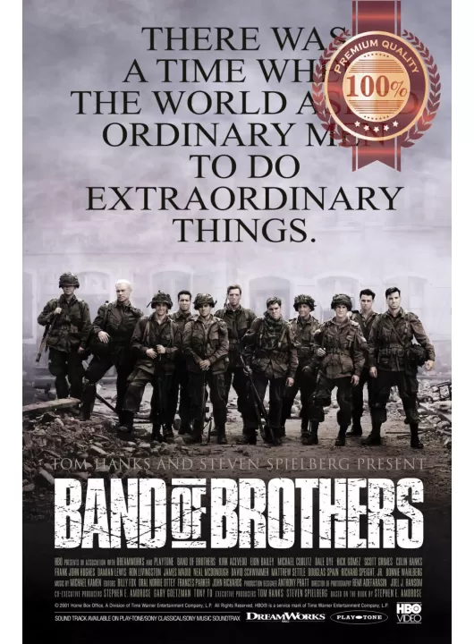 BAND OF BROTHERS TOM HANKS HBO TV SHOW ORIGINAL OFFICIAL PRINT PREMIUM POSTER