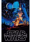A NEW HOPE 1977 STAR WARS EPISODE IV ORIGINAL CINEMA MOVIE PRINT PREMIUM POSTER