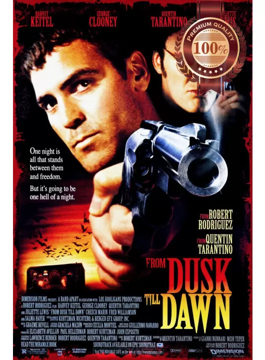 FROM DUSK TILL DAWN 1996 90s ORIGINAL CINEMA FILM MOVIE PRINT PREMIUM POSTER