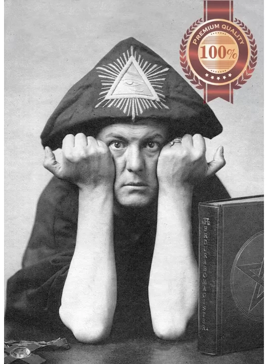 ALEISTER CROWLEY PHOTO ORIGINAL PRINT PREMIUM POSTER ALEISTER CROWLEY PHOTO ORIGINAL PRINT PREMIUM POSTER