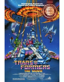 THE TRANSFORMERS 80s OFFICIAL ORIGINAL CINEMA CARTOON MOVIE PRINT PREMIUM POSTER