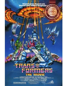 THE TRANSFORMERS 80s OFFICIAL ORIGINAL CINEMA CARTOON MOVIE PRINT PREMIUM POSTER