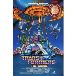 THE TRANSFORMERS 80s OFFICIAL ORIGINAL CINEMA CARTOON MOVIE PRINT PREMIUM POSTER