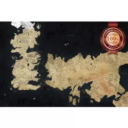 GAME OF THRONES MAP V2 WESTEROS ESSOS GOT ORIGINAL ART PRINT PREMIUM POSTER