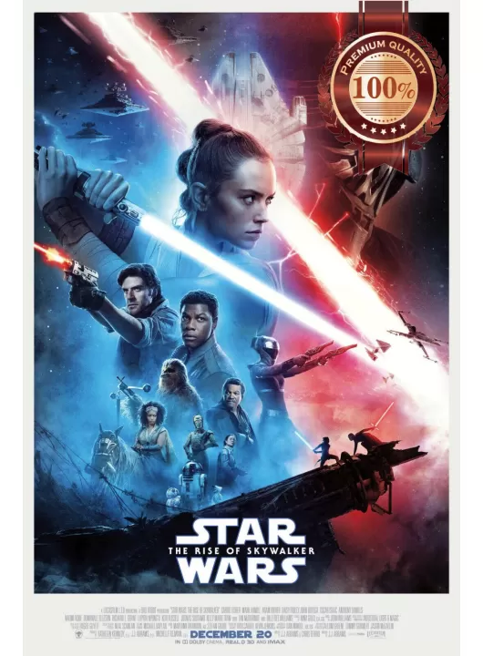 THE RISE OF SKYWALKER STAR WARS OFFICIAL CINEMA MOVIE PRINT PREMIUM POSTER THE RISE OF SKYWALKER STAR WARS OFFICIAL CINEMA MOVIE PRINT PREMIUM POSTER