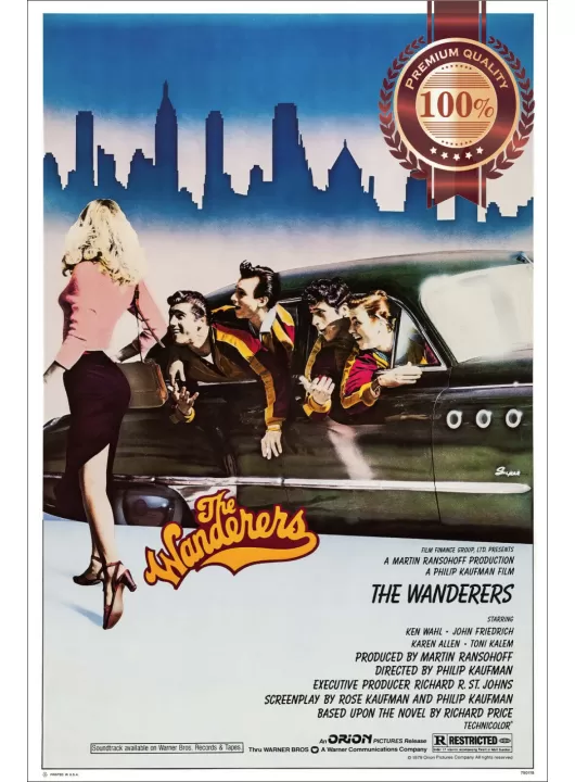 THE WANDERERS 1979 70s OFFICIAL ORIGINAL CINEMA FILM MOVIE PRINT PREMIUM POSTER