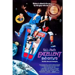 BILL &amp; TED'S EXCELLENT ADVENTURE 1989 80s ORIGINAL CINEMA MOVIE PRINT PREMIUM POSTER