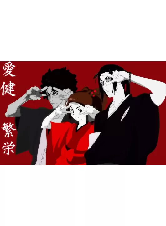 SAMURAI CHAMPLOO CHARACTERS ANIME MANGA ARTWORK ART PRINT PREMIUM POSTER SAMURAI CHAMPLOO CHARACTERS ANIME MANGA ARTWORK ART PRINT PREMIUM POSTER