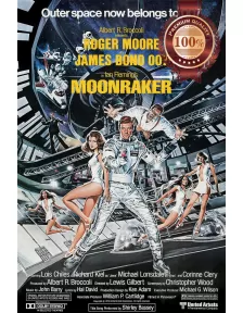 JAMES BOND MOONRAKER 1979 70s RETRO FILM MOVIE CINEMA PRINT PREMIUM POSTER