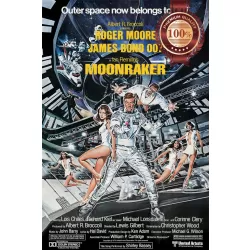 JAMES BOND MOONRAKER 1979 70s RETRO FILM MOVIE CINEMA PRINT PREMIUM POSTER