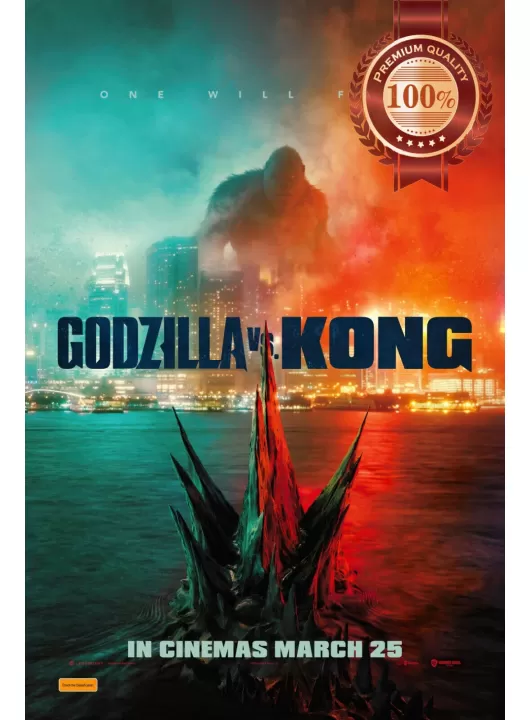 GODZILLA VS KONG V2 2021 KING KONG ORIGINAL CINEMA MOVIE PRINT PREMIUM POSTER