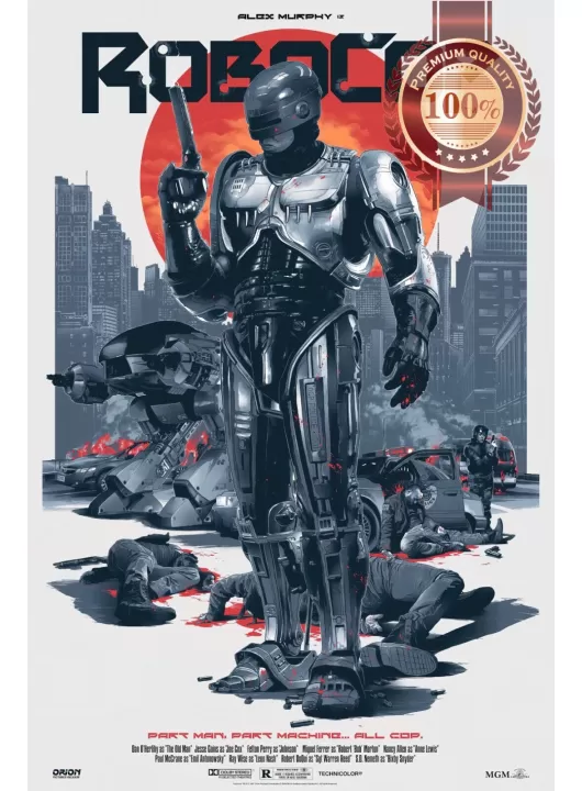 ROBOCOP NEW ART 1987 80s ORIGINAL MOVIE CINEMA PRINT PREMIUM POSTER ROBOCOP NEW ART 1987 80s ORIGINAL MOVIE CINEMA PRINT PREMIUM POSTER
