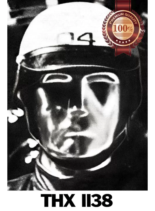 THX 1138 1971 70s RETRO B&W OFFICIAL ORIGINAL MOVIE FILM PRINT PREMIUM POSTER THX 1138 1971 70s RETRO B&W OFFICIAL ORIGINAL MOVIE FILM PRINT PREMIUM POSTER