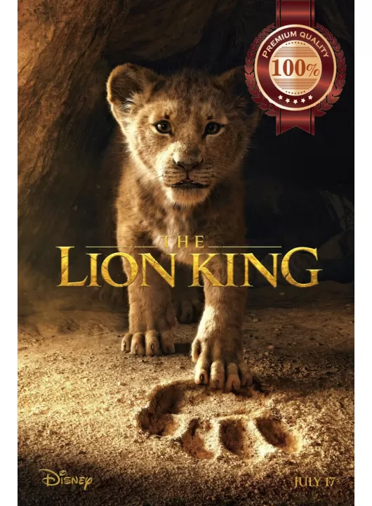 THE LION KING 2019 SIMBA PAW ORIGINAL CINEMA MOVIE FILM PRINT PREMIUM POSTER THE LION KING 2019 SIMBA PAW ORIGINAL CINEMA MOVIE FILM PRINT PREMIUM POSTER