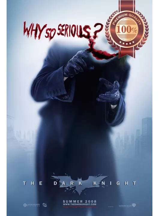 THE JOKER WHY SO SERIOUS BATMAN DARK KNIGHT CINEMA ORIGINAL PRINT PREMIUM POSTER