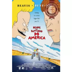 BEAVIS AND BUTT-HEAD DO AMERICA ORIGINAL CINEMA MOVIE PRINT PREMIUM POSTER