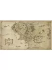 MIDDLE EARTH LORD OF THE RINGS LOTR MAP HOBBIT HOME PRINT ART PREMIUM POSTER