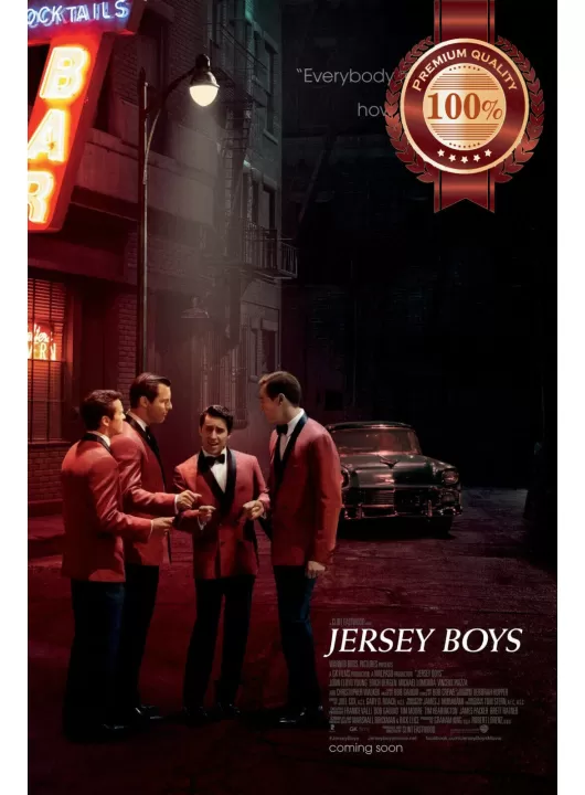JERSEY BOYS 2014 OFFICIAL ORIGINAL CINEMA FILM MOVIE PRINT PREMIUM POSTER JERSEY BOYS 2014 OFFICIAL ORIGINAL CINEMA FILM MOVIE PRINT PREMIUM POSTER