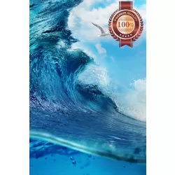 BEAUTIFUL WAVE BREAKING SCENE BEACH SURF SEA HOME PHOTO PRINT PREMIUM POSTER