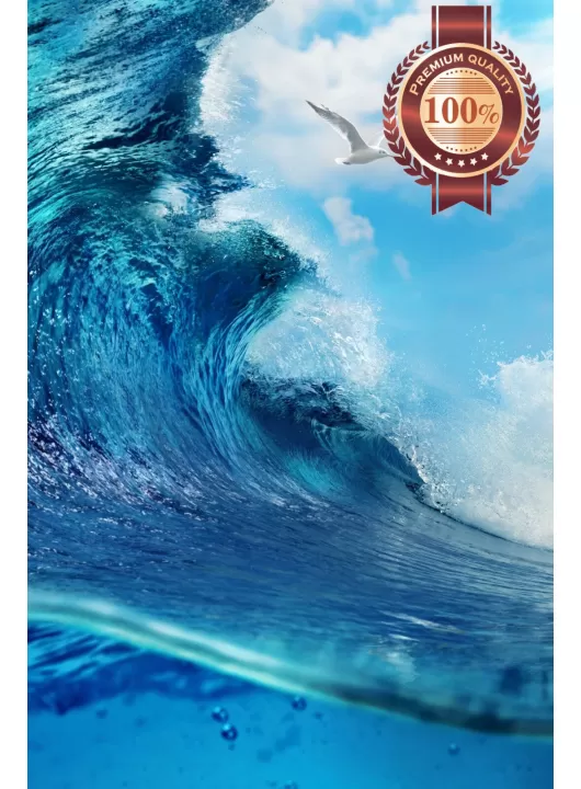BEAUTIFUL WAVE BREAKING SCENE BEACH SURF SEA HOME PHOTO PRINT PREMIUM POSTER