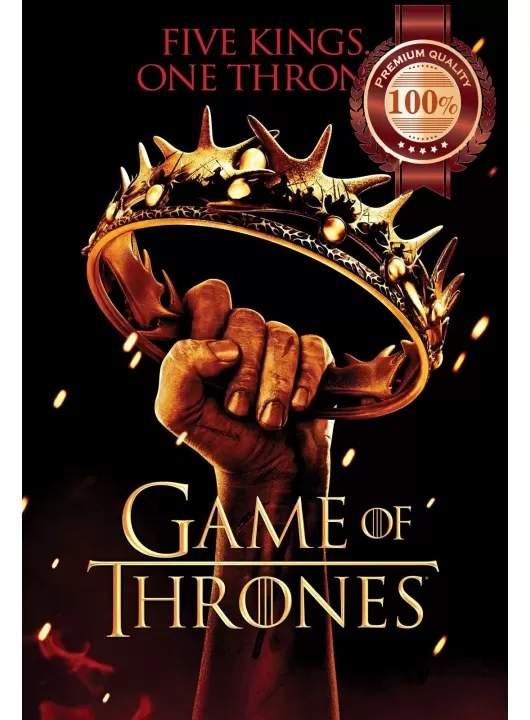 GAME OF THRONES HOLDING CROWN GOT TV SHOW WALL ART PRINT - PREMIUM POSTER