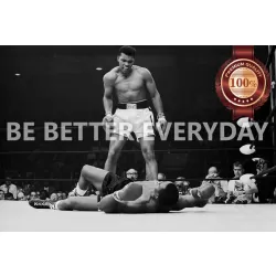 MUHAMMAD ALI BE BETTER MOTIVATIONAL QUOTE SPORT BOXING PRINT PREMIUM POSTER