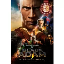 BLACK ADAM 2022 DC ORIGINAL OFFICIAL CINEMA MOVIE PRINT PREMIUM POSTER