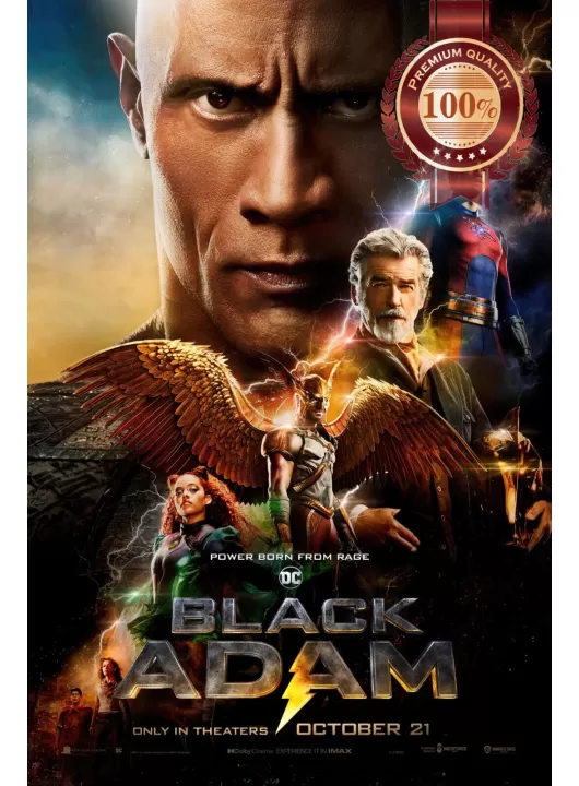 BLACK ADAM 2022 DC ORIGINAL OFFICIAL CINEMA MOVIE PRINT PREMIUM POSTER BLACK ADAM 2022 DC ORIGINAL OFFICIAL CINEMA MOVIE PRINT PREMIUM POSTER
