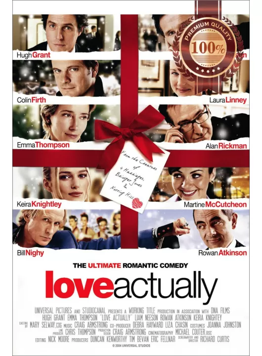 LOVE ACTUALLY 2003 OFFICIAL ORIGINAL CINEMA FILM MOVIE PRINT PREMIUM POSTER
