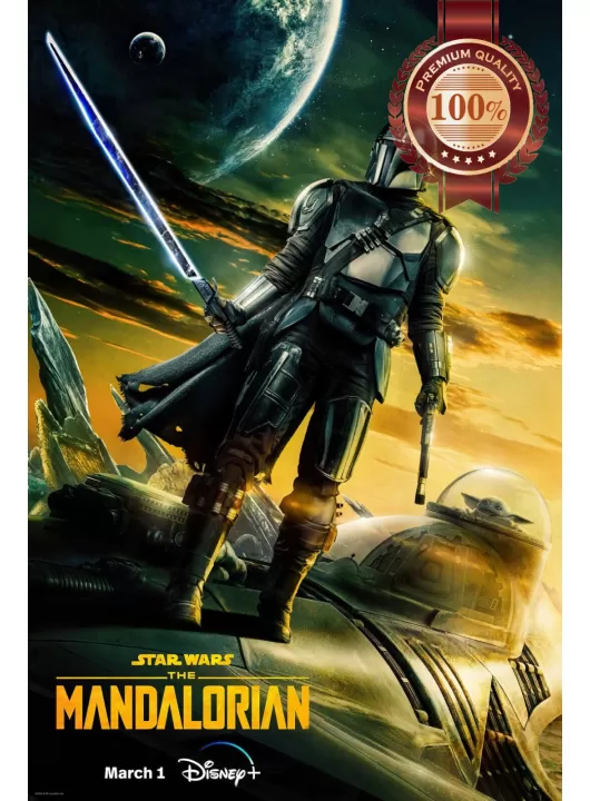 THE MANDALORIAN CHAPTER 3 SEASON STAR WARS TV SERIES DISNEY PRINT PREMIUM POSTER THE MANDALORIAN CHAPTER 3 SEASON STAR WARS TV SERIES DISNEY PRINT PREMIUM POSTER