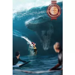 JURASSIC WORLD FALLEN KINGDOM 2018 SURFER MOSASAURUS MOVIE CINEMA PREMIUM POSTER