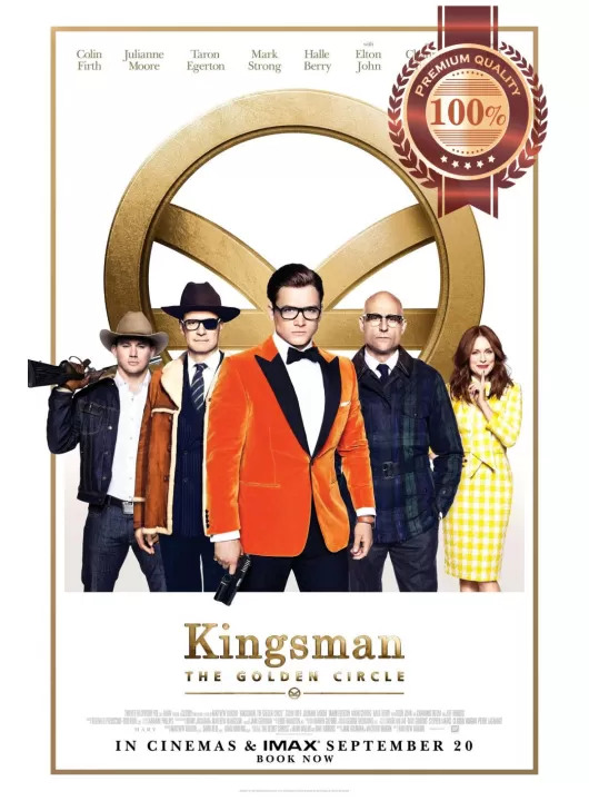 KINGSMAN 2 THE GOLDEN CIRCLE 2017 MOVIE ORIGINAL CINEMA PRINT PREMIUM POSTER