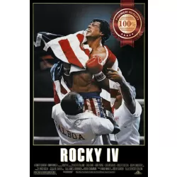 ROCKY IV 4 ORIGINAL 1985 80s STALLONE OFFICIAL ORIGINAL MOVIE PRINT PREMIUM POSTER