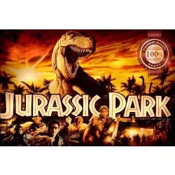 JURASSIC PARK CHARACTERS WITH T-REX SCENE CLASSIC MOVIE PRINT PREMIUM POSTER