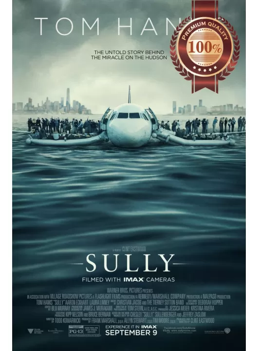 SULLY 2016 TOM HANKS ORIGINAL OFFICIAL CINEMA MOVIE PRINT PREMIUM POSTER