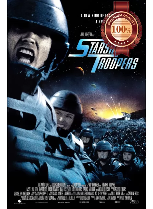 STARSHIP TROOPERS STAR SHIP 1997 90s ORIGINAL CINEMA MOVIE PRINT PREMIUM POSTER