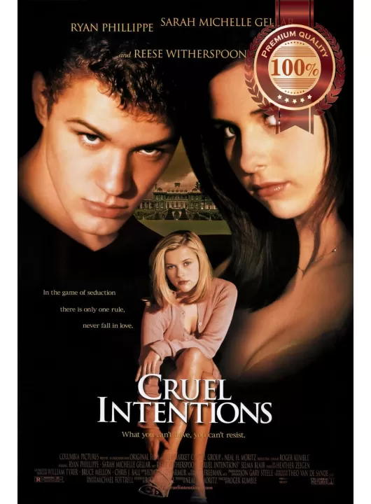CRUEL INTENTIONS 1999 90s ORIGINAL CINEMA MOVIE PRINT PREMIUM POSTER