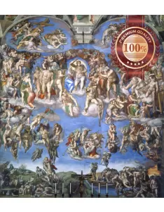 THE LAST JUDGEMENT 1541 MICHELANGELO ORIGINAL PAINTING ART PRINT PREMIUM POSTER