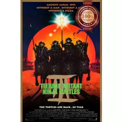 TEENAGE MUTANT NINJA TURTLES 3 1993 OFFICIAL ORIGINAL MOVIE PRINT PREMIUM POSTER