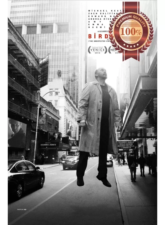 BIRDMAN 2014 BIRD MAN MICHAEL KEATON FILM MOVIE ORIGINAL PRINT PREMIUM POSTER BIRDMAN 2014 BIRD MAN MICHAEL KEATON FILM MOVIE ORIGINAL PRINT PREMIUM POSTER