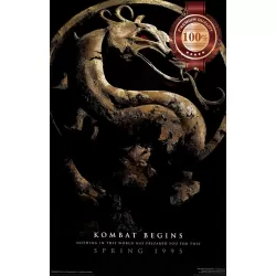 MORTAL KOMBAT 1995 90s COMBAT STONE LOGO ORIGINAL MOVIE WALL ART PRINT PREMIUM POSTER