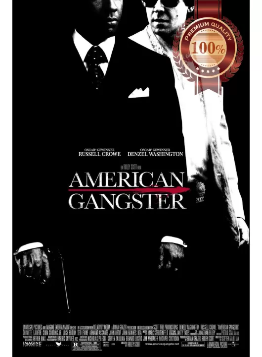 AMERICAN GANGSTER 2007 OFFICIAL ORIGINAL CINEMA MOVIE PRINT PREMIUM POSTER